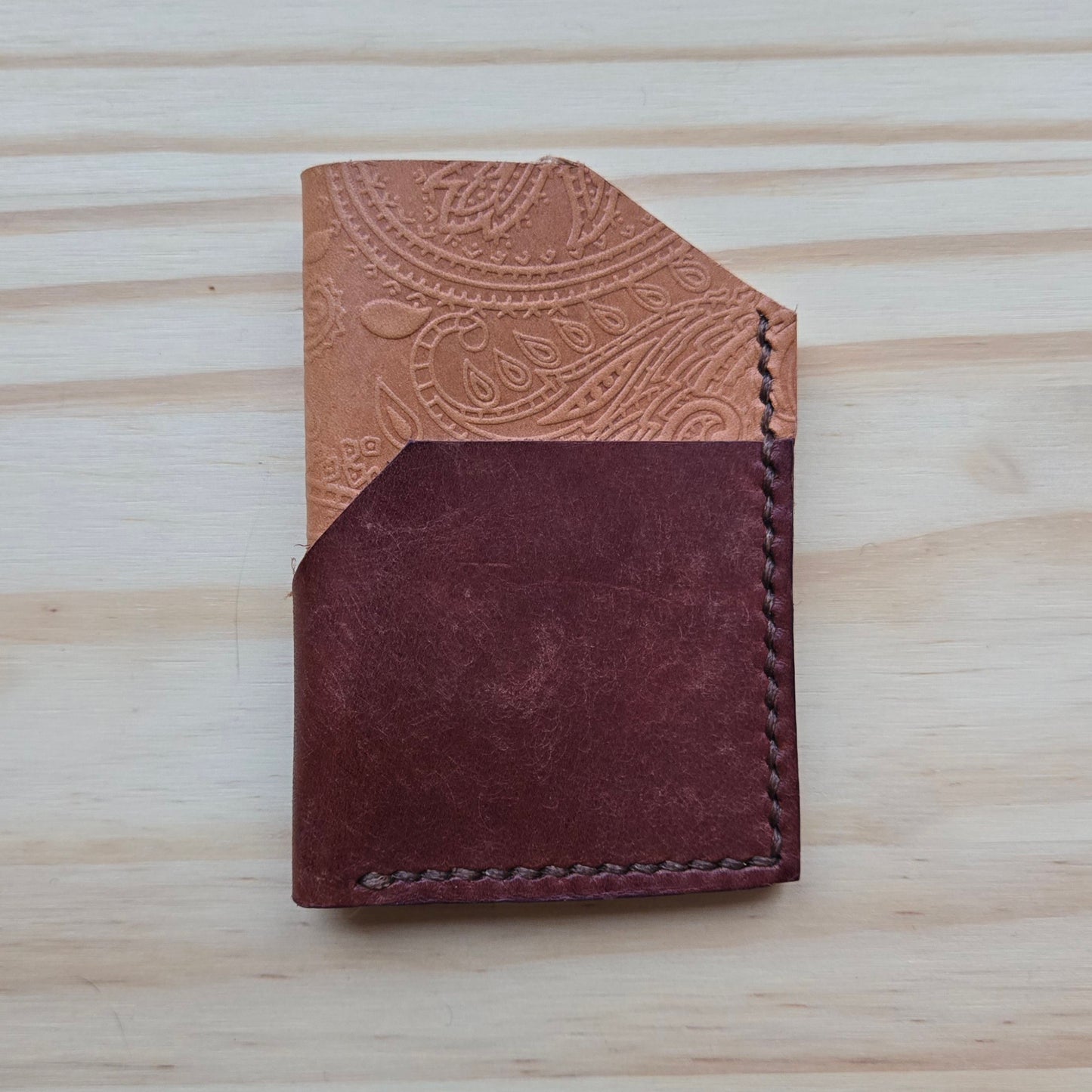 Red and Natural Bicolor Wrap