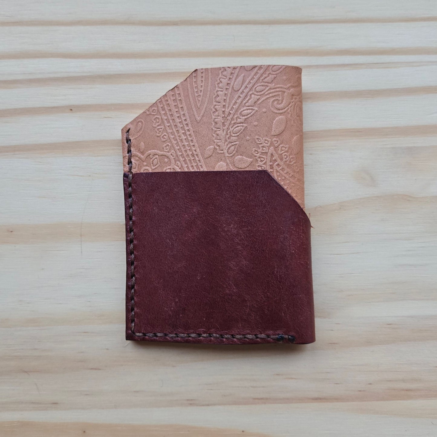 Red and Natural Bicolor Wrap