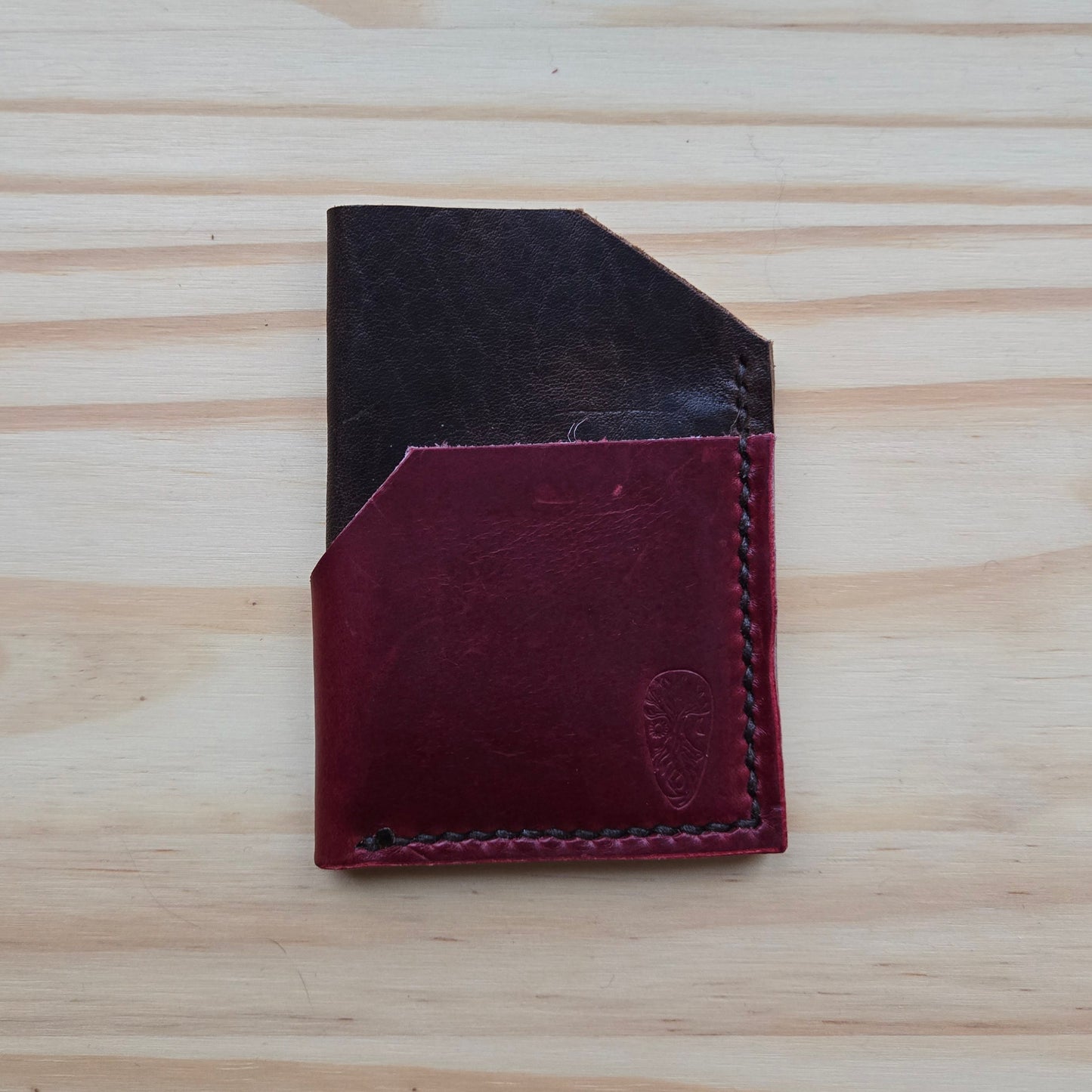 Brown and Red Bicolor Wrap