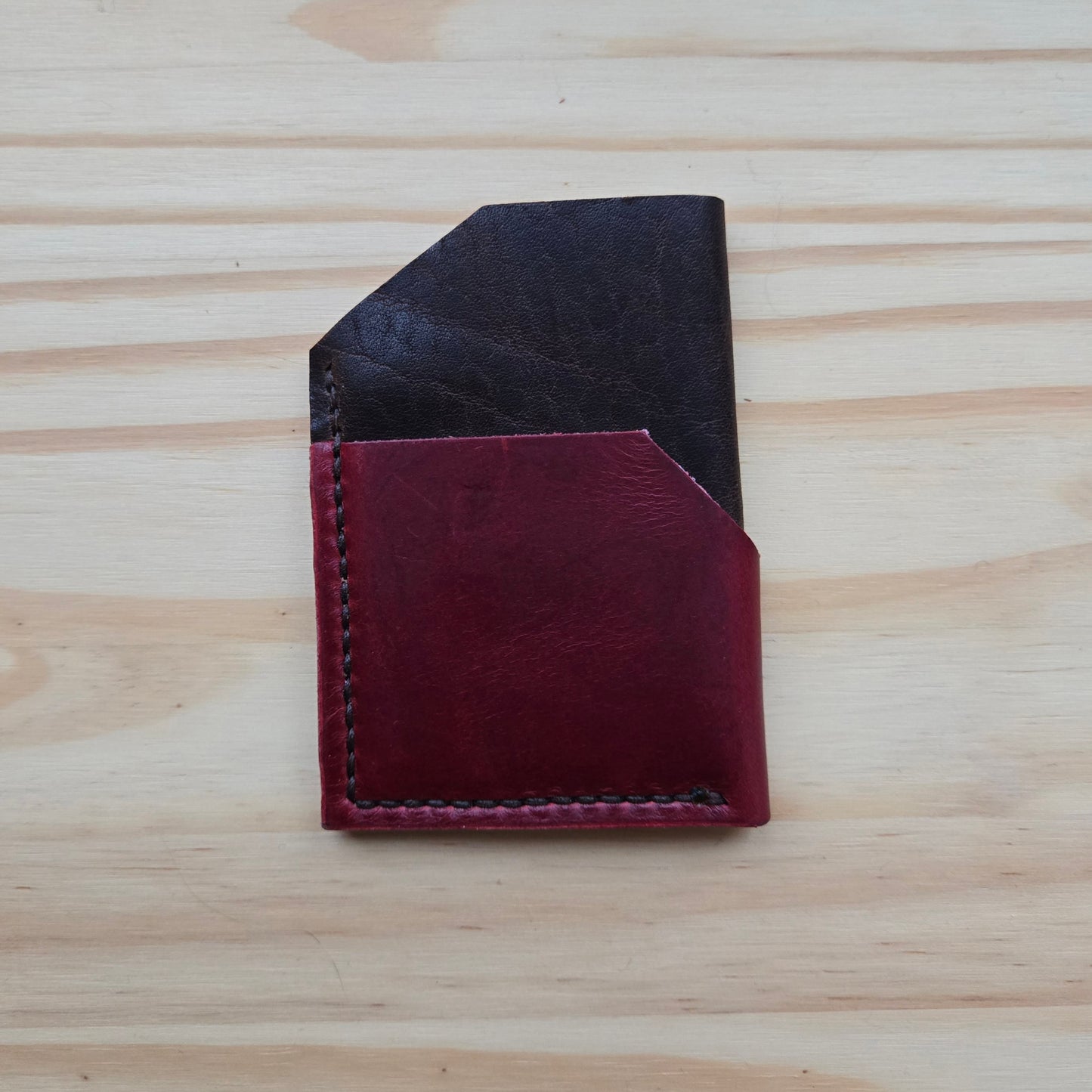 Brown and Red Bicolor Wrap
