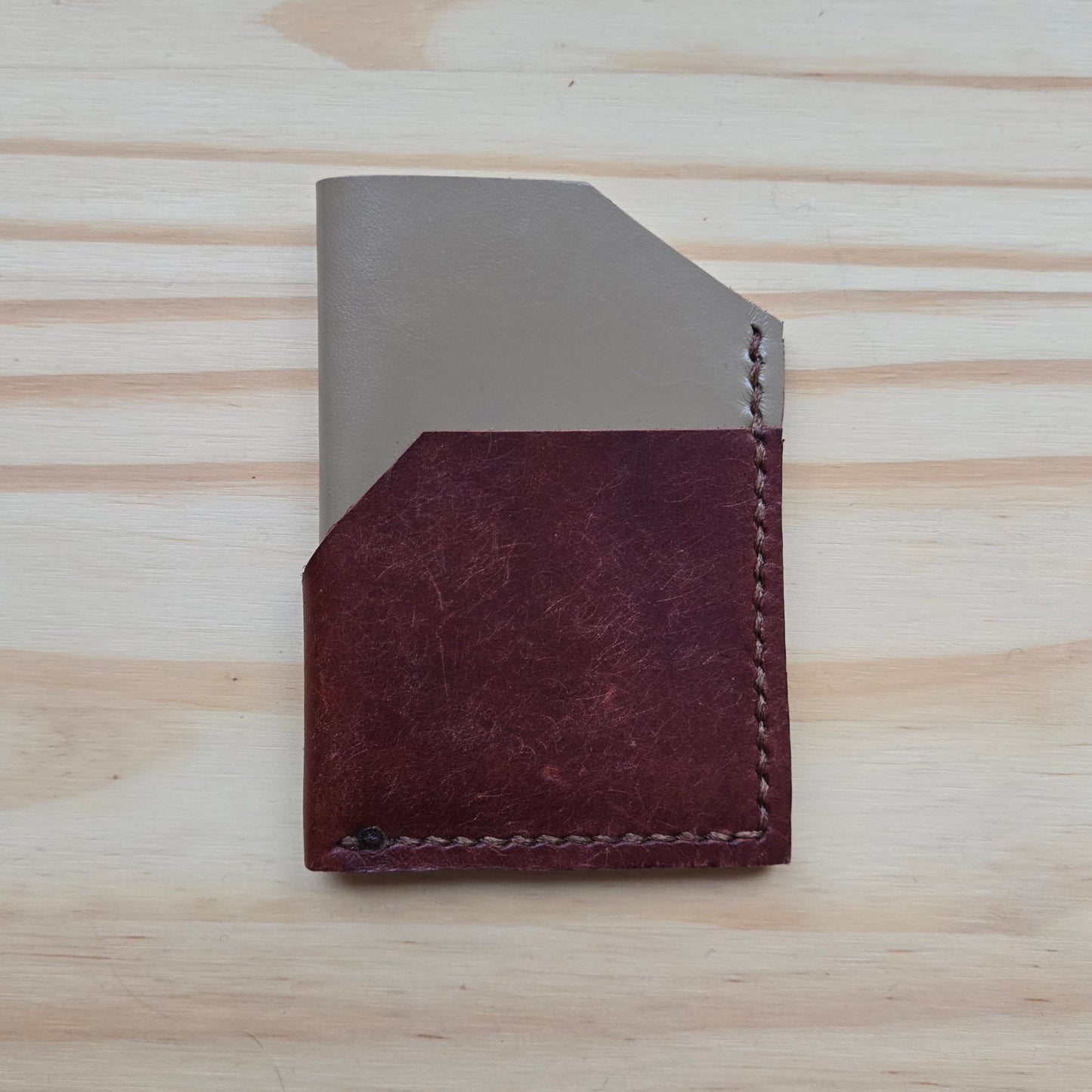 Red and Taupe Bicolor Wrap