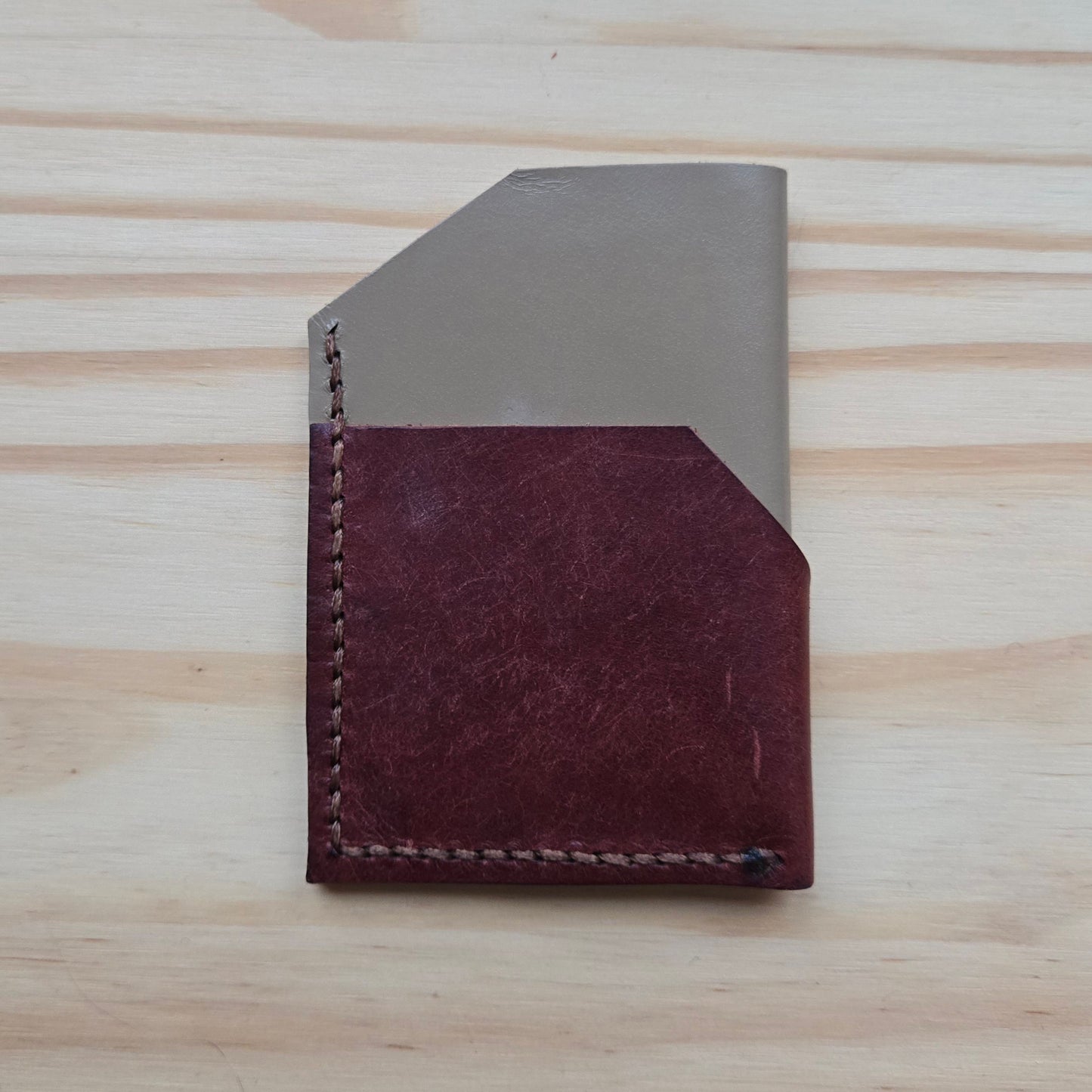 Red and Taupe Bicolor Wrap