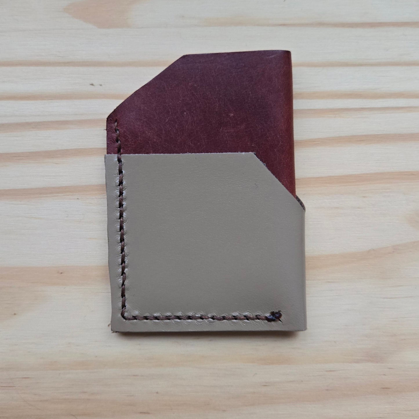 Taupe and Red Bicolor Wrap