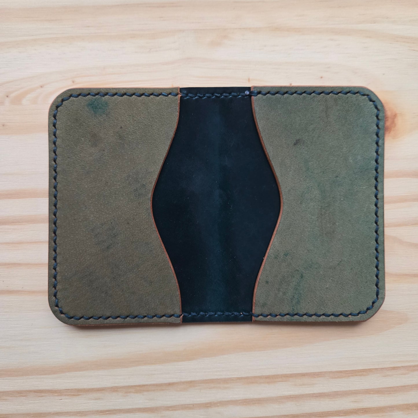 Stamped Green Pocket Bifold
