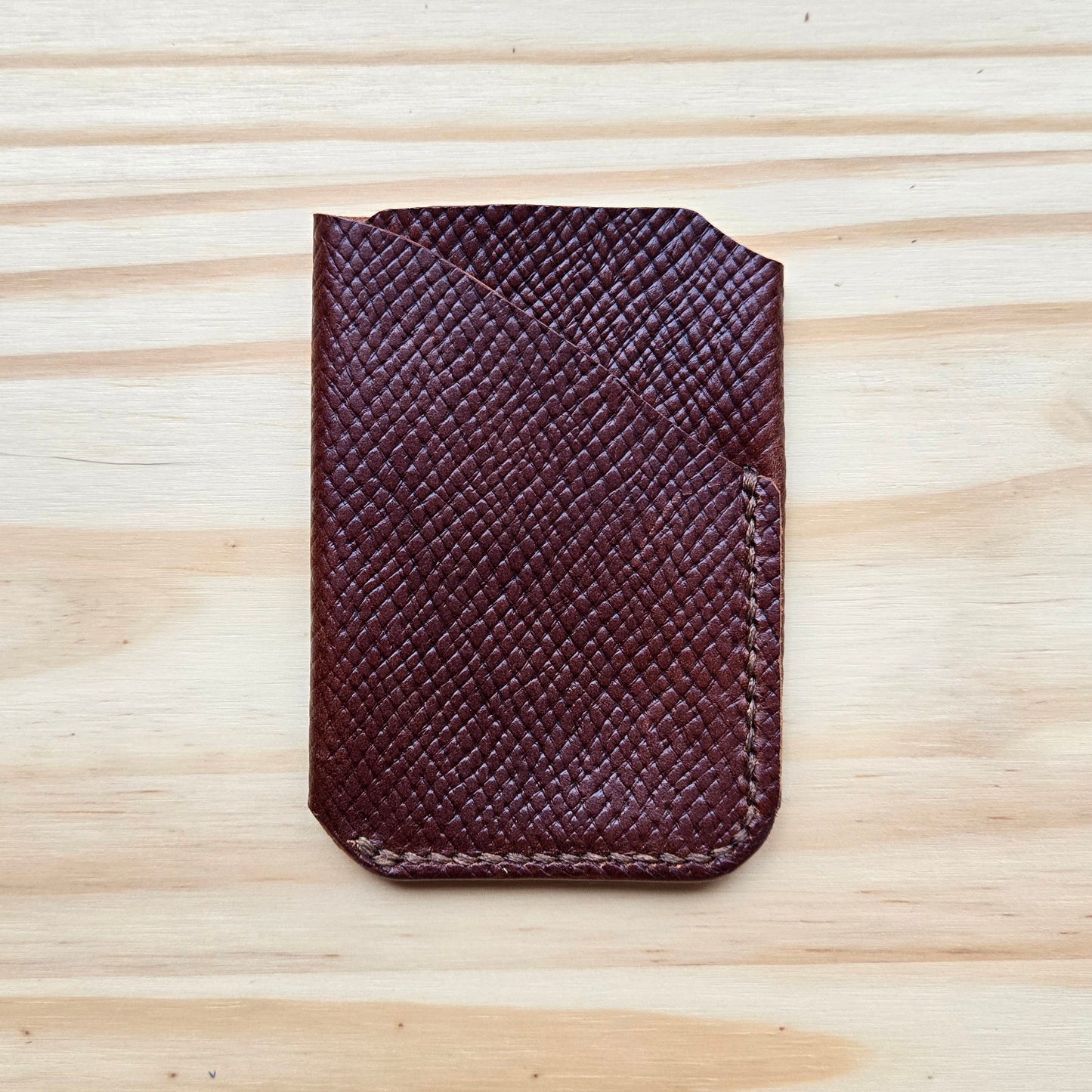 Brown Hatch Double Wrap Wallet