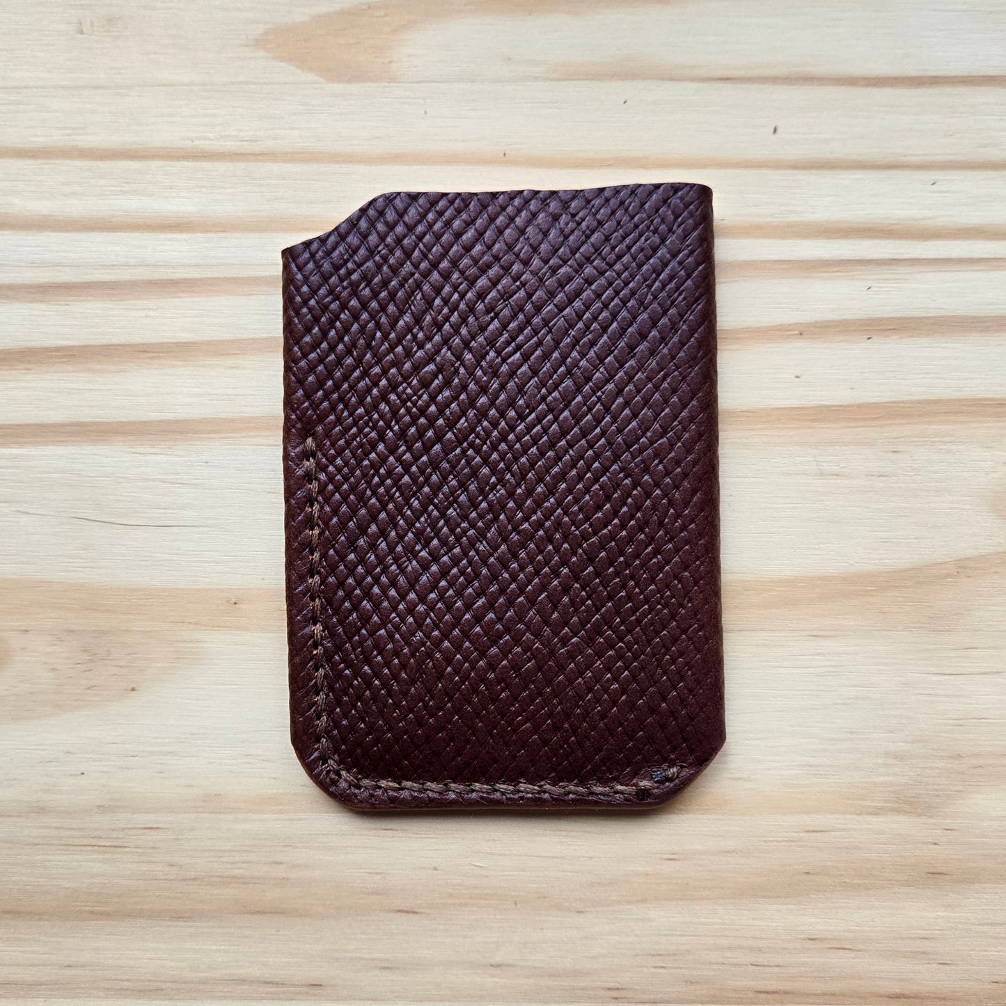 Brown Hatch Double Wrap Wallet