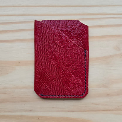 Red Cashmere Double Wrap Wallet