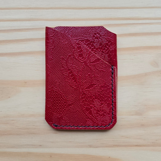 Red Cashmere Double Wrap Wallet
