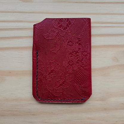 Red Cashmere Double Wrap Wallet