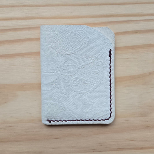 White Lace Thrush Wallet